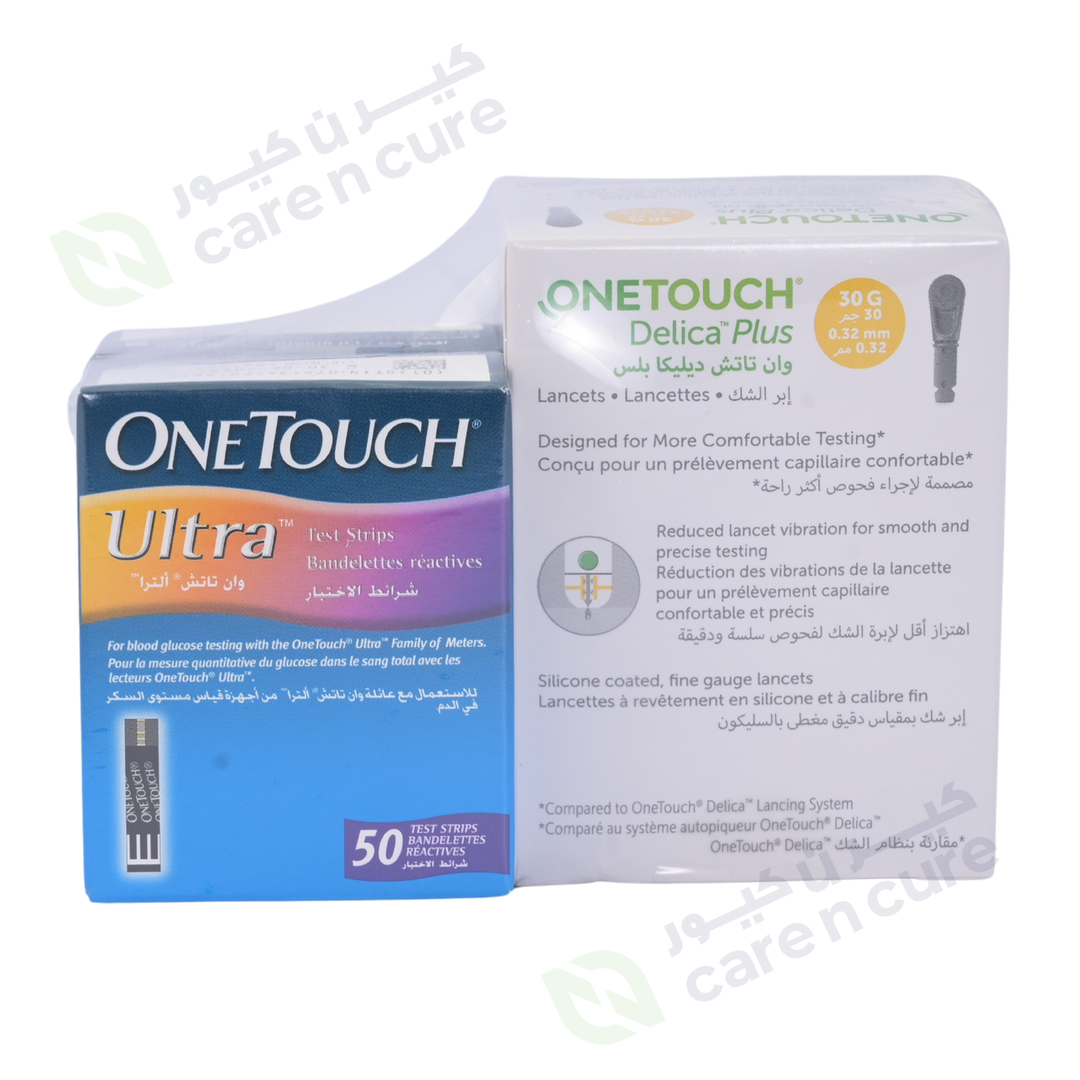 One Touch Ultra Lancet + 2 Strips (Offer)