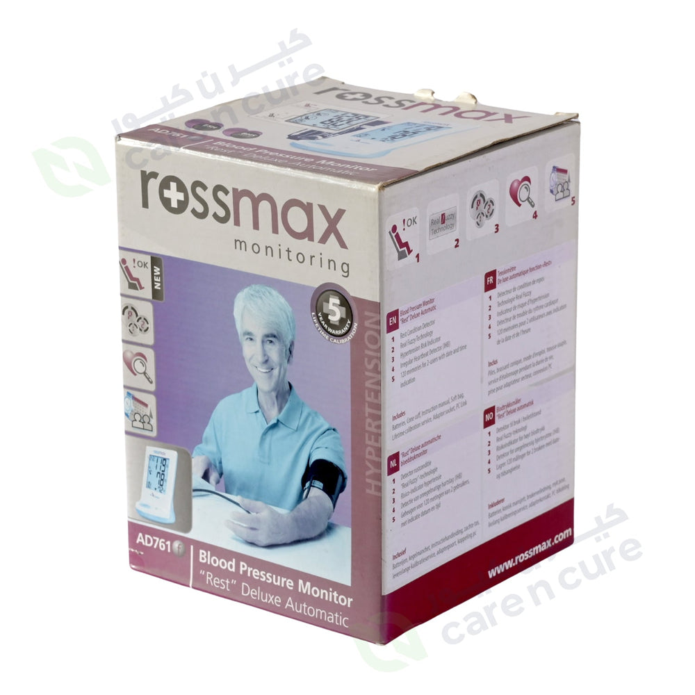 Rossmax Deluxe Automatic Blood Pressure Monitor AD761f