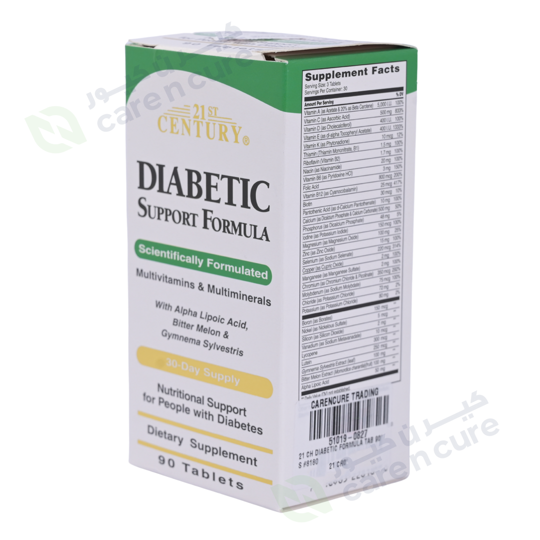 21St Century Diabetic Formula - 90 Tablets