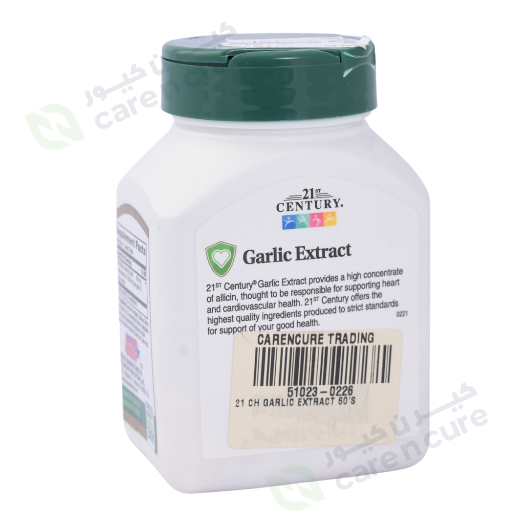 21st Century Garlic Extract 60 Tablets
