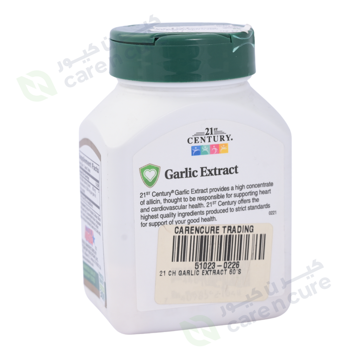 21st Century Garlic Extract 60 Tablets