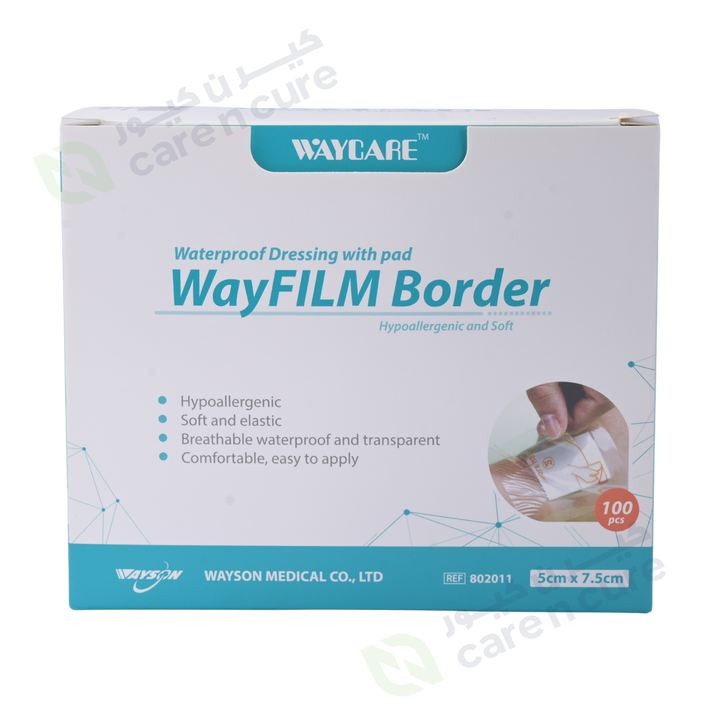 Waycare Adh Waterproof &Trans Pad 5 X 7 cm 100 Pieces