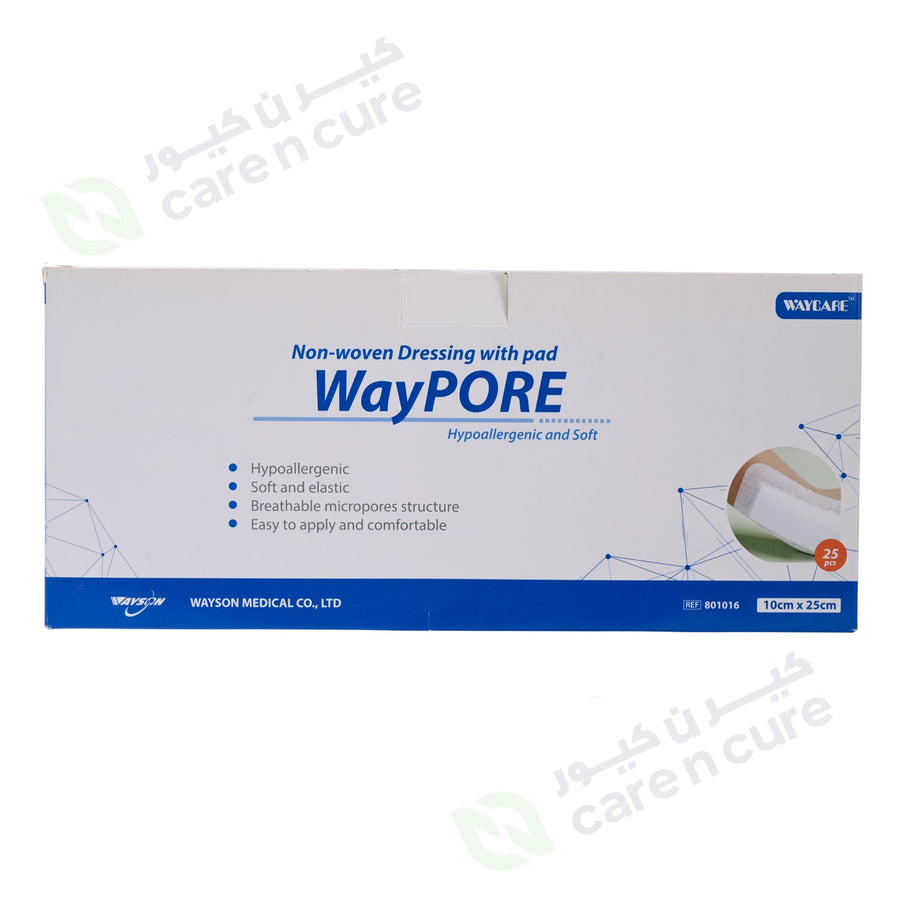 Waycare Adh With Absorbent Pads 10X25cm 25'S 801016