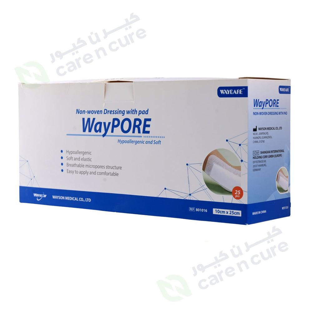 Waycare Adh With Absorbent Pads 10X25cm 25'S 801016