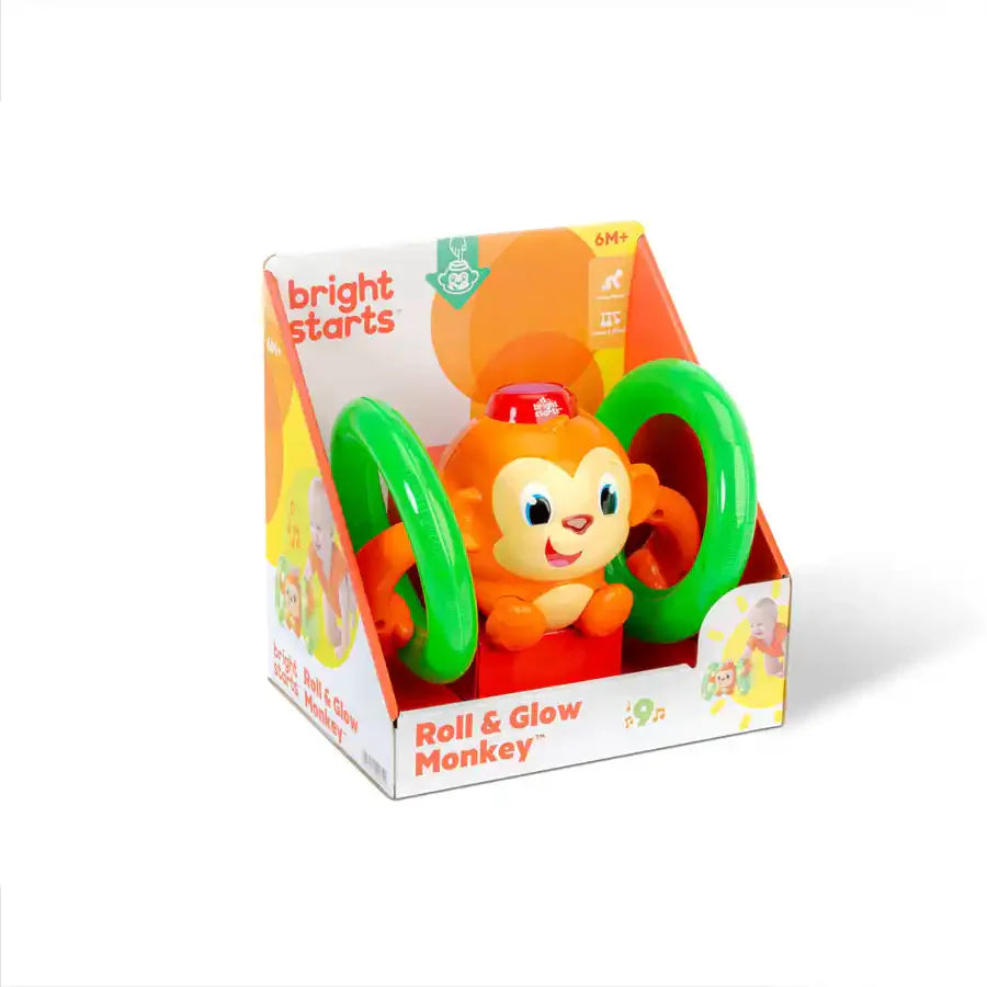 Buy Bright Starts Roll Glow Monkey Toy Online at Best prices in Qatar CarenCure pharmacy Care n Cure Online Pharmacy Qatar
