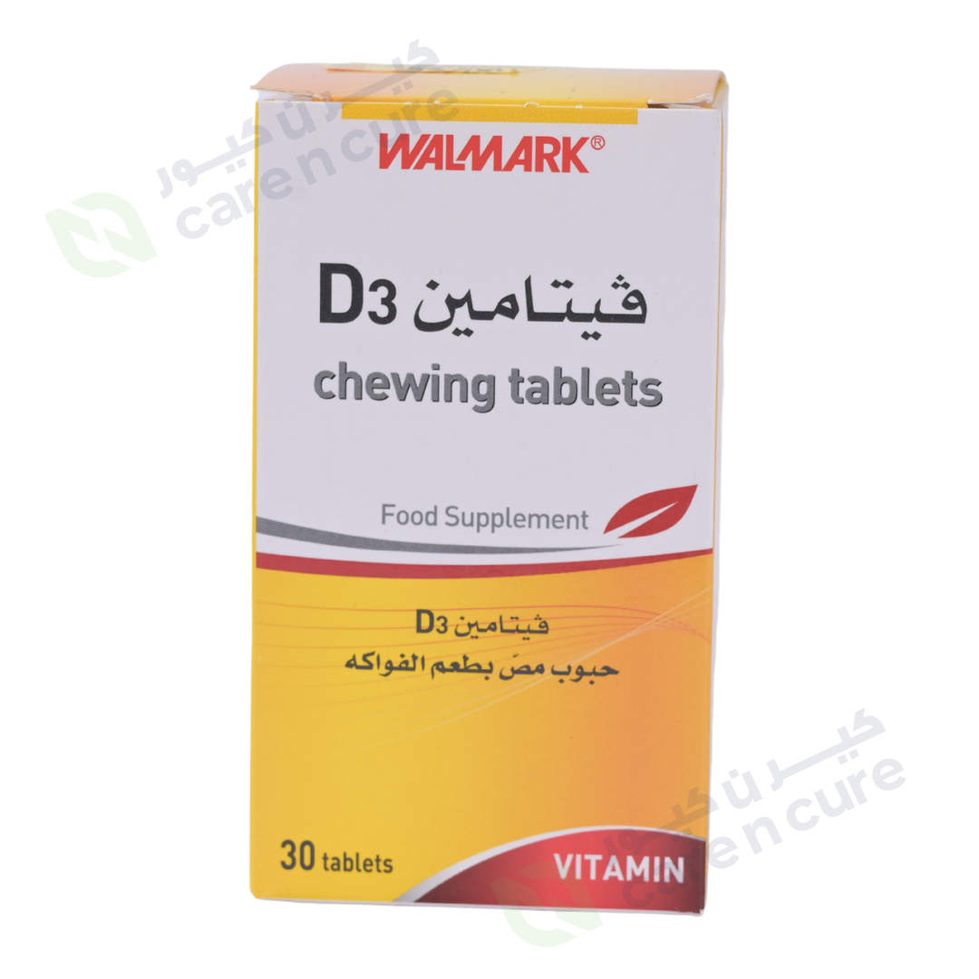 Walmark Vitamin D3 Chew Tablets 30 Pieces