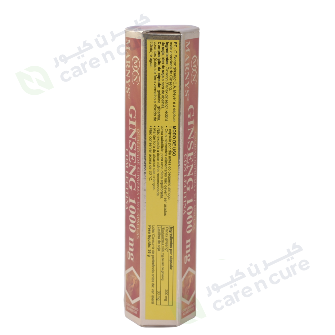 Marnys Ginseng 1000 mg 30 Capsules