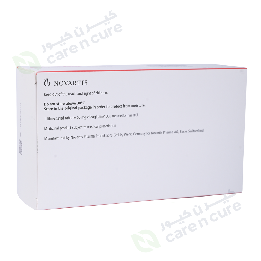 Galvus Met 50/1000 mg Tablets 60 Pieces