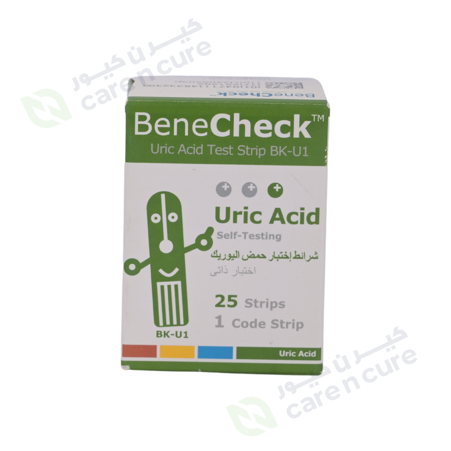 Benecheck Uric Acid Test Strip 25's