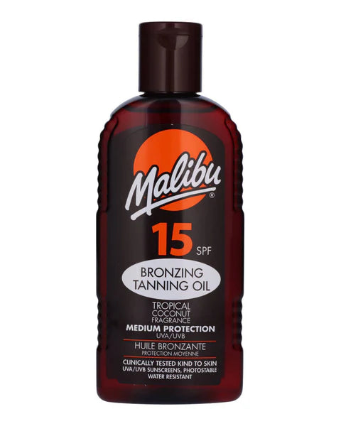 Malibu 15Spf Bronzing Tanning Oil 200ml