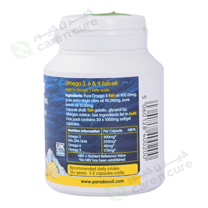 Paradox Omega 1000mg Cap 30 Pieces