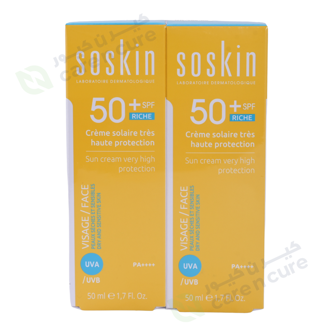 Soskin Sun Cream Protection 50 ml 1 + 1 Offer