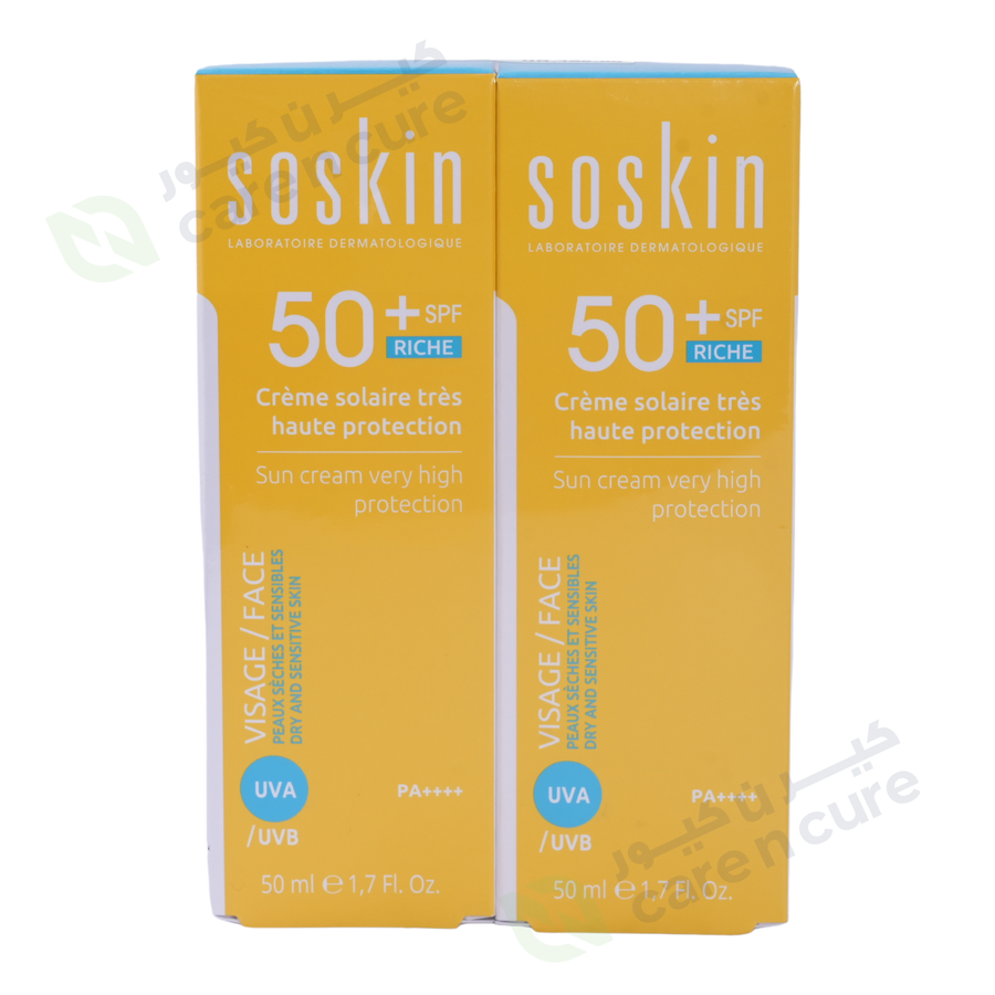 Soskin Sun Cream Protection 50 ml 1 + 1 Offer