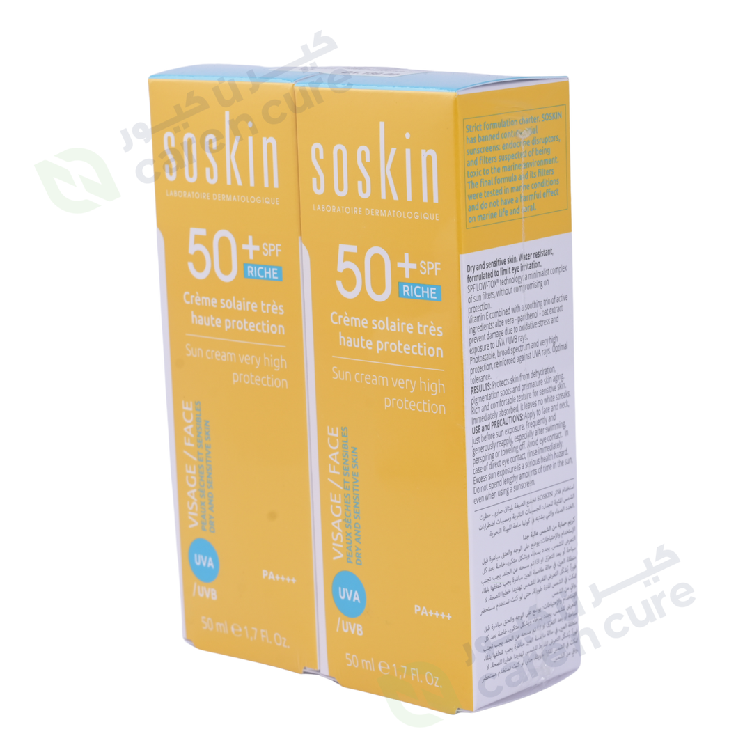 Soskin Sun Cream Protection 50 ml 1 + 1 Offer