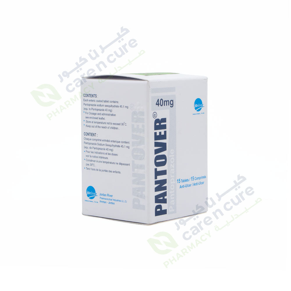 Pantover 40Mg Tab 15 Pieces 
