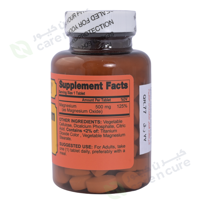 Sentinel Magnesium 500 mg Tablets 100 Pieces