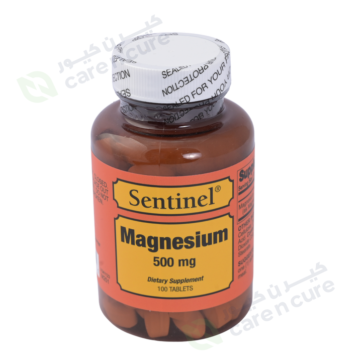 Sentinel Magnesium 500 mg Tablets 100 Pieces