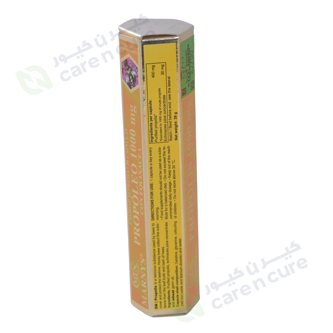 Marnys Propolis 1000mg With Echinacea 30 Capsules