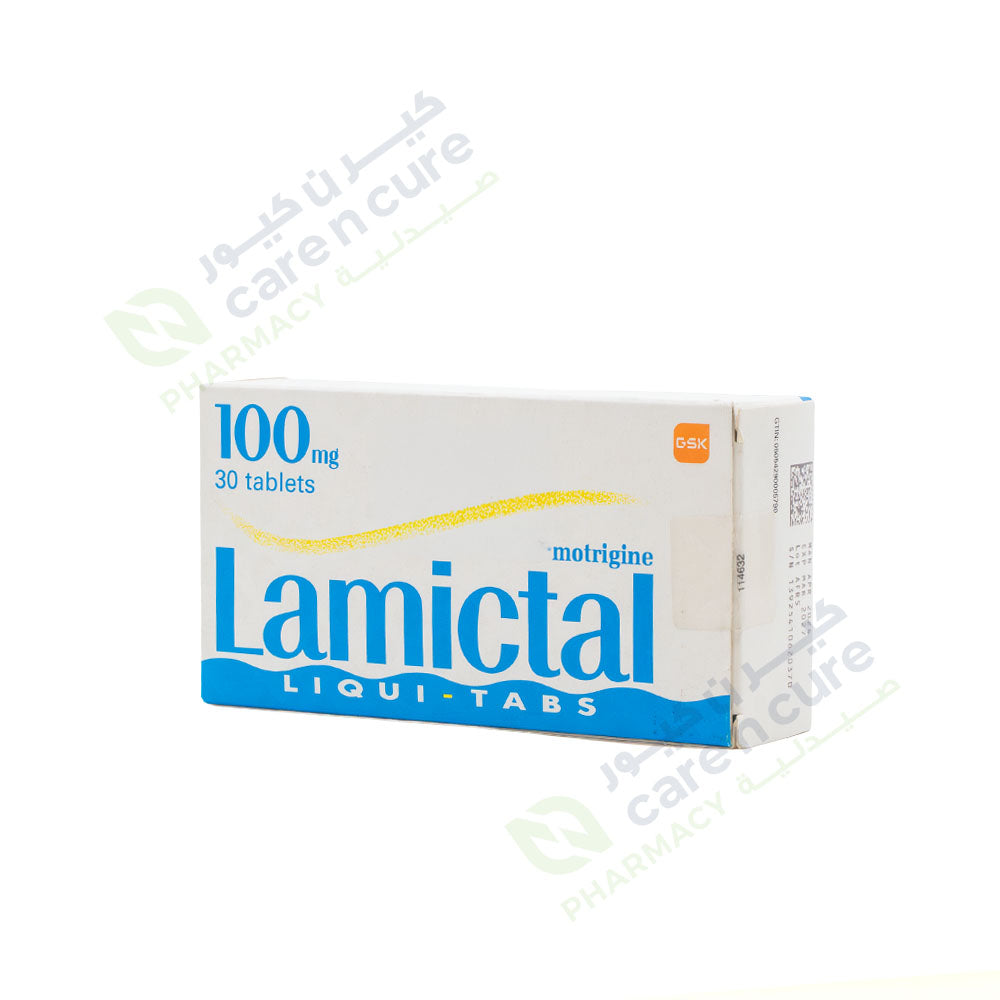 Lamictal 100 Mg Liq Tab 30 Pieces 