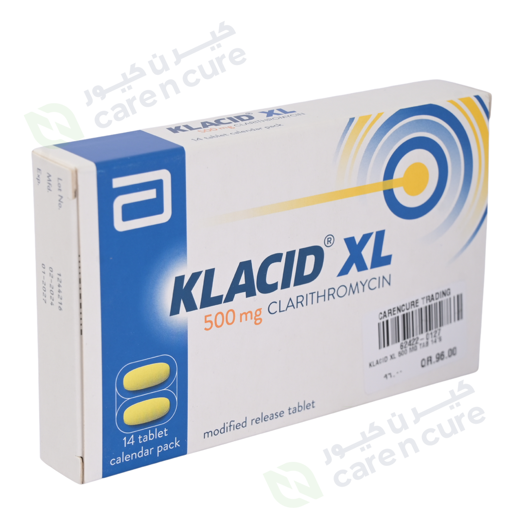 Klacid XL 500 mg Tablets 14's (Original Prescription Is Mandatory Upon Delivery)