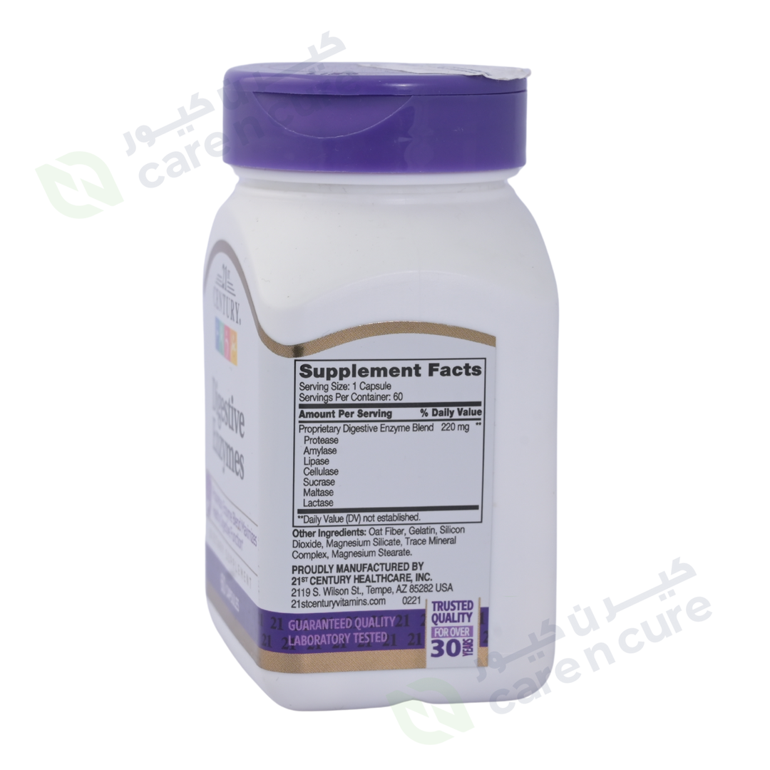 21st Century Digestive Enzymes 60 Capsules