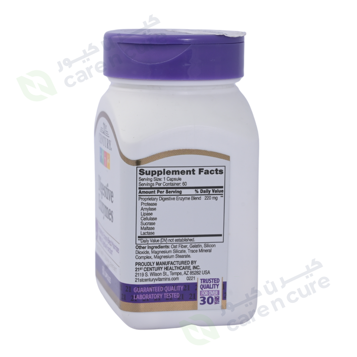21st Century Digestive Enzymes 60 Capsules
