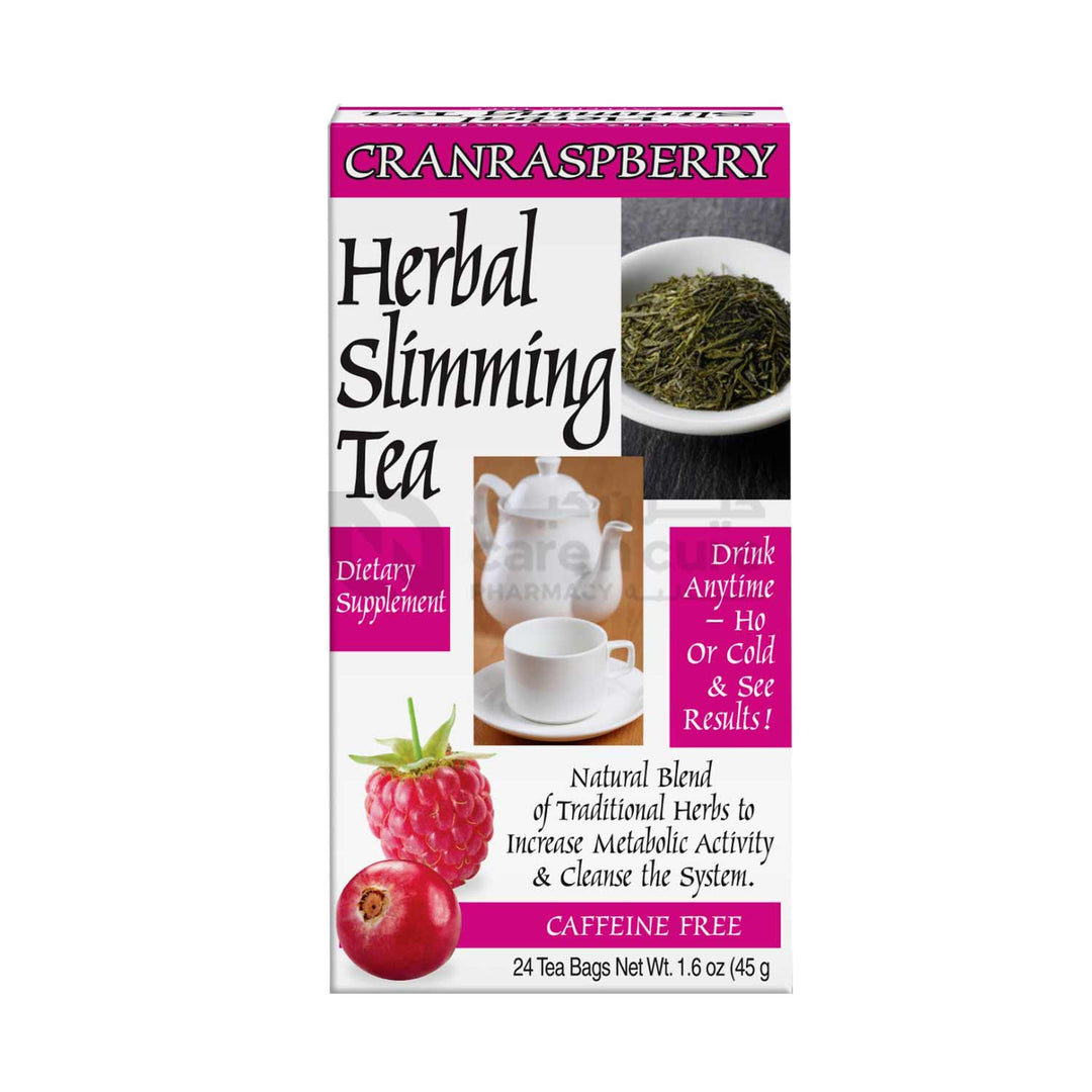 21St Century Herbal Slimming Cranraspberry Tea, 24 Tea Bags