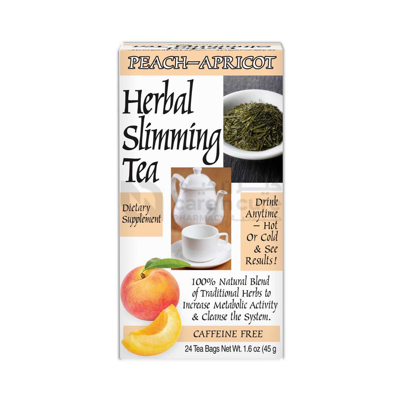 21st Century Herbal Slimming Peach-Apricot Tea, 24 Tea Bags