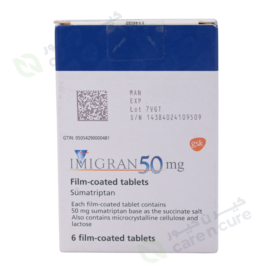 Imigran 50mg Tablets 6 Pieces