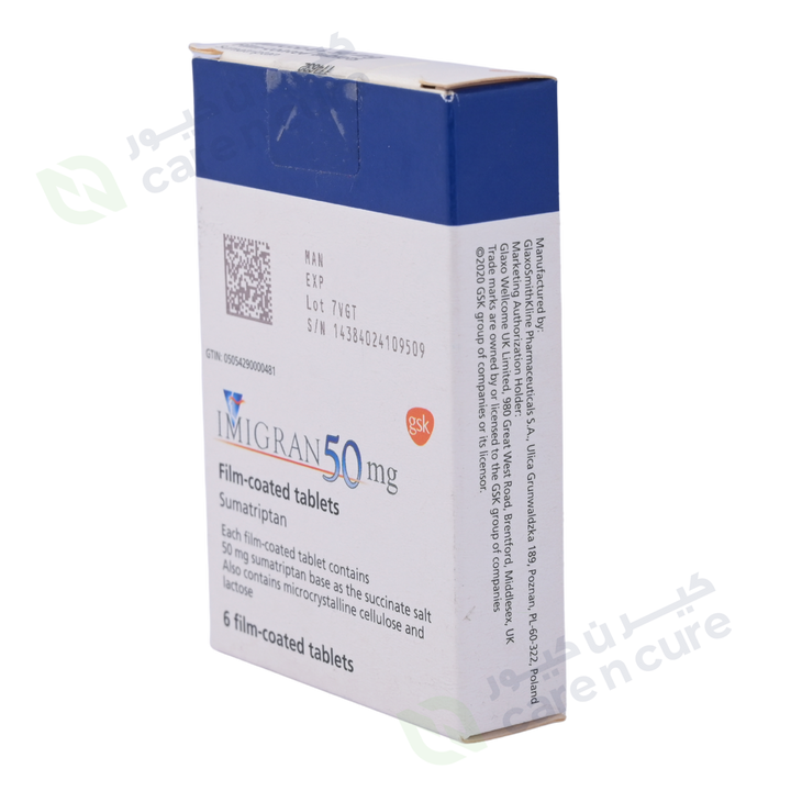 Imigran 50mg Tablets 6 Pieces