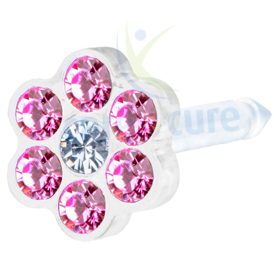 Blomdahl Ep Mp 5 mm Daisy Rose Crystal 12-0114-42