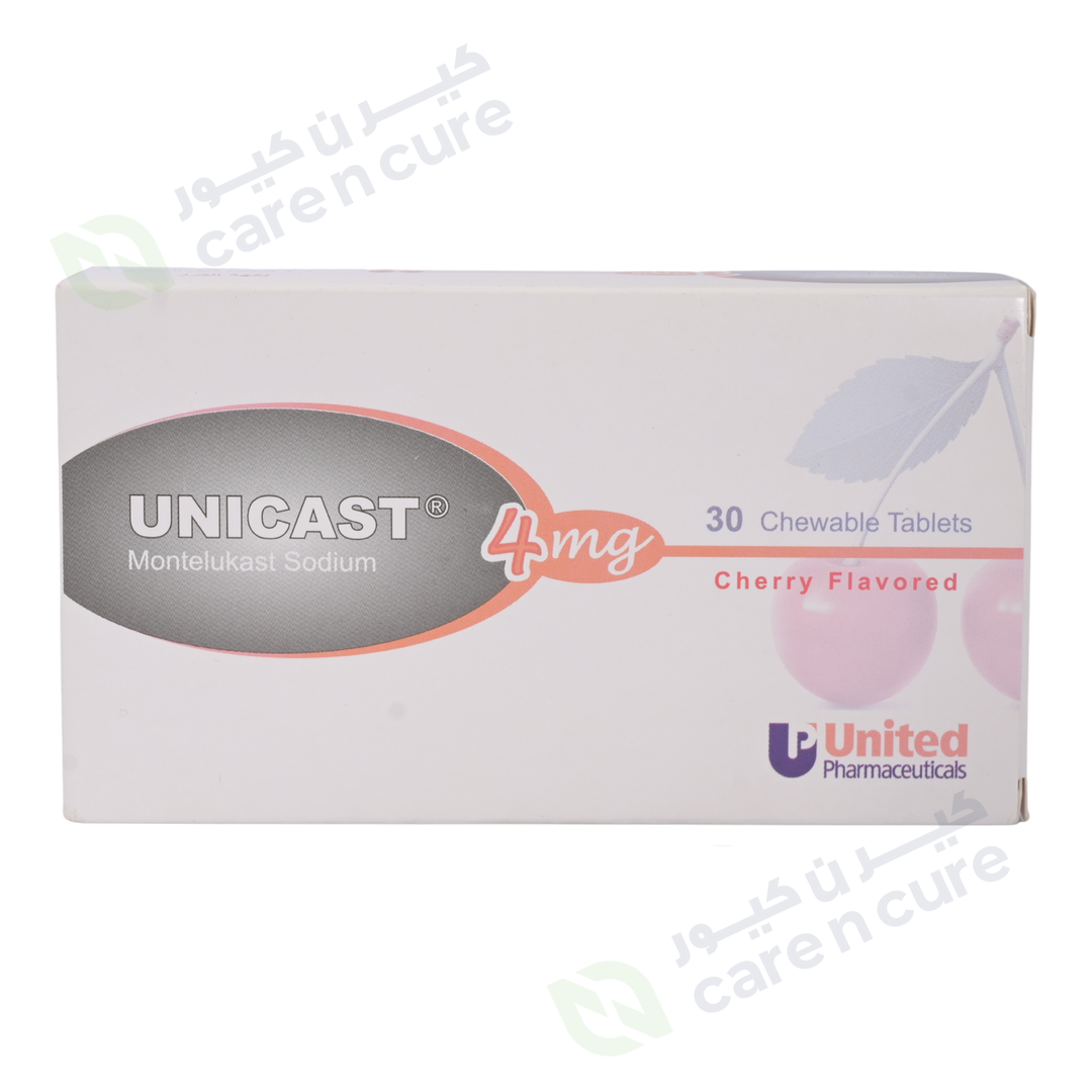 Unicast 4mg Chew Tablets 30 Pieces
