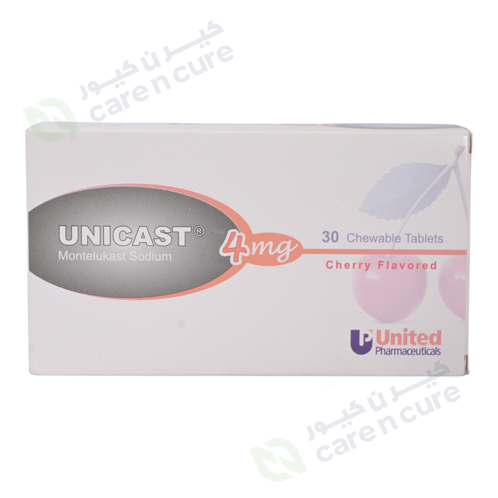Unicast 4mg Chew Tablets 30 Pieces
