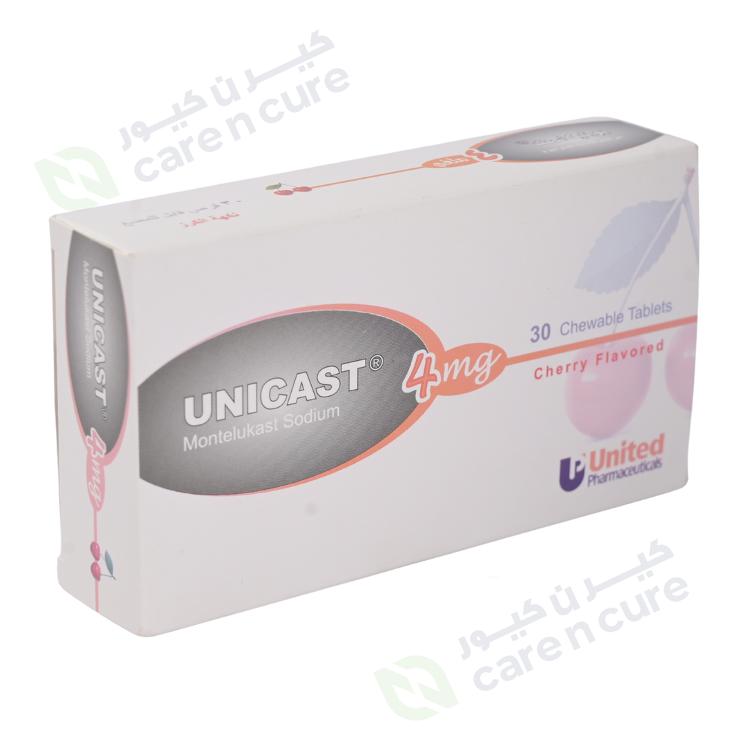 Unicast 4mg Chew Tablets 30 Pieces