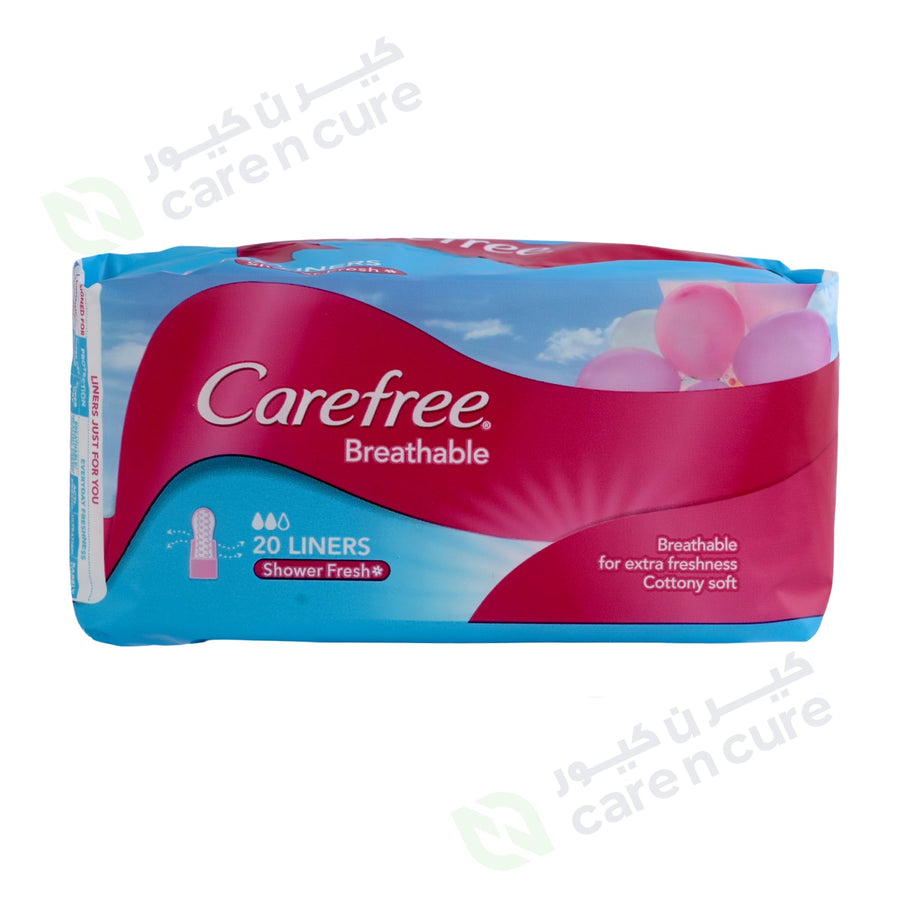 Care Free Panty Liner Blue(Dry- Breath)1*20 Pieces