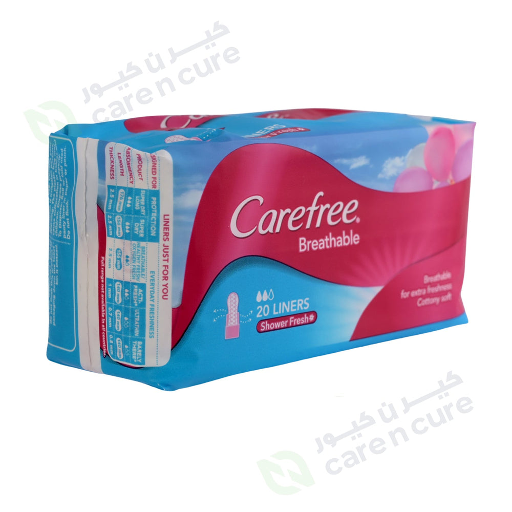 Care Free Panty Liner Blue(Dry- Breath)1*20 Pieces