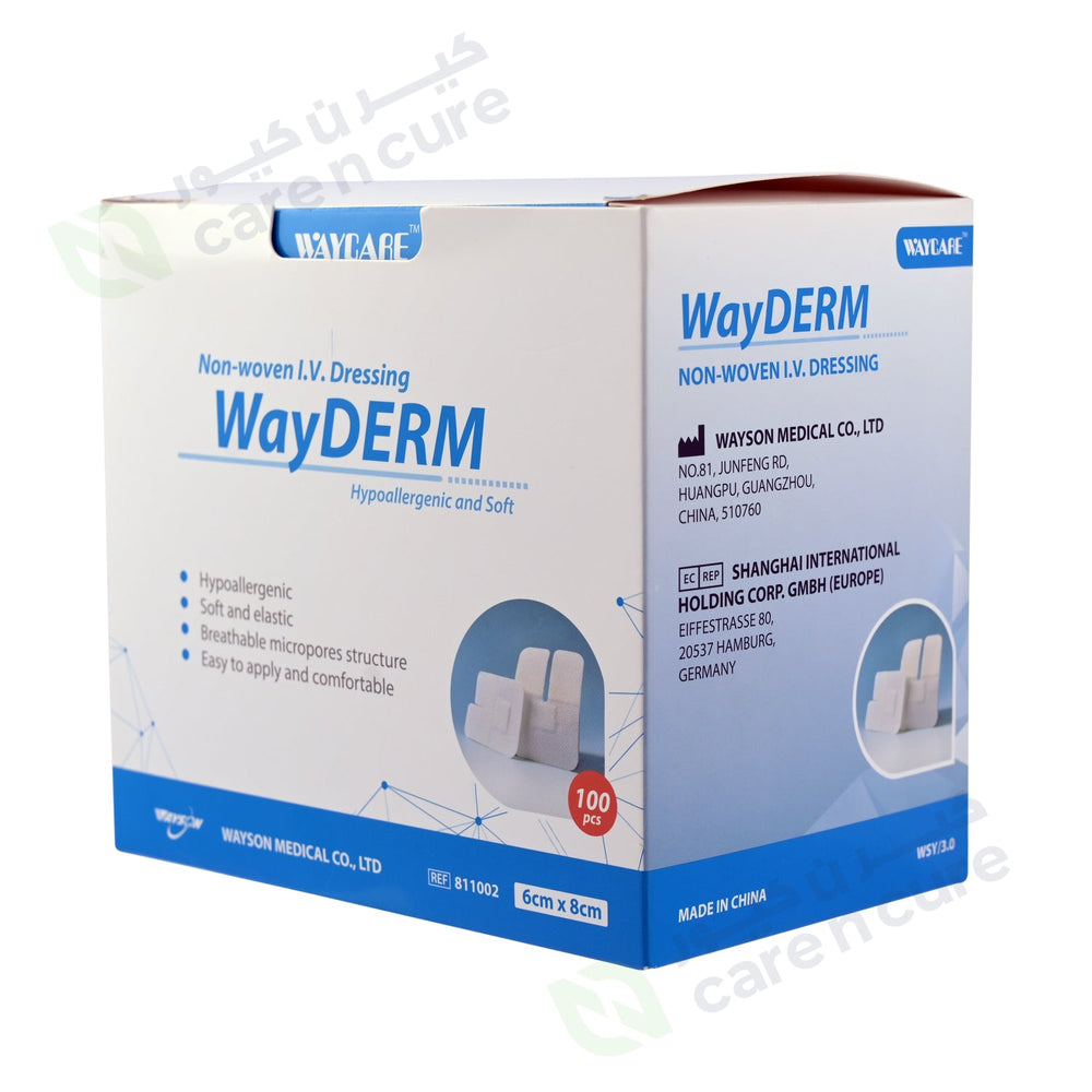 Waycare Non Woven Iv Dressing 6X8cm 100 Pieces