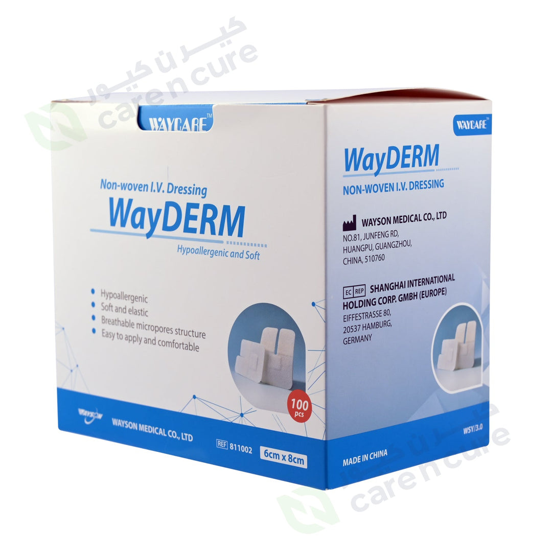 Waycare Non Woven Iv Dressing 6X8cm 100 Pieces