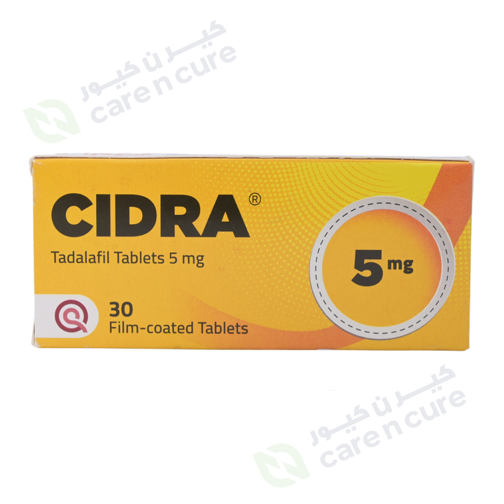 Cidra Tadalafil 5 mg Erectile Dysfunction Tablets (Original Prescription Is Mandatory Upon Delivery)
