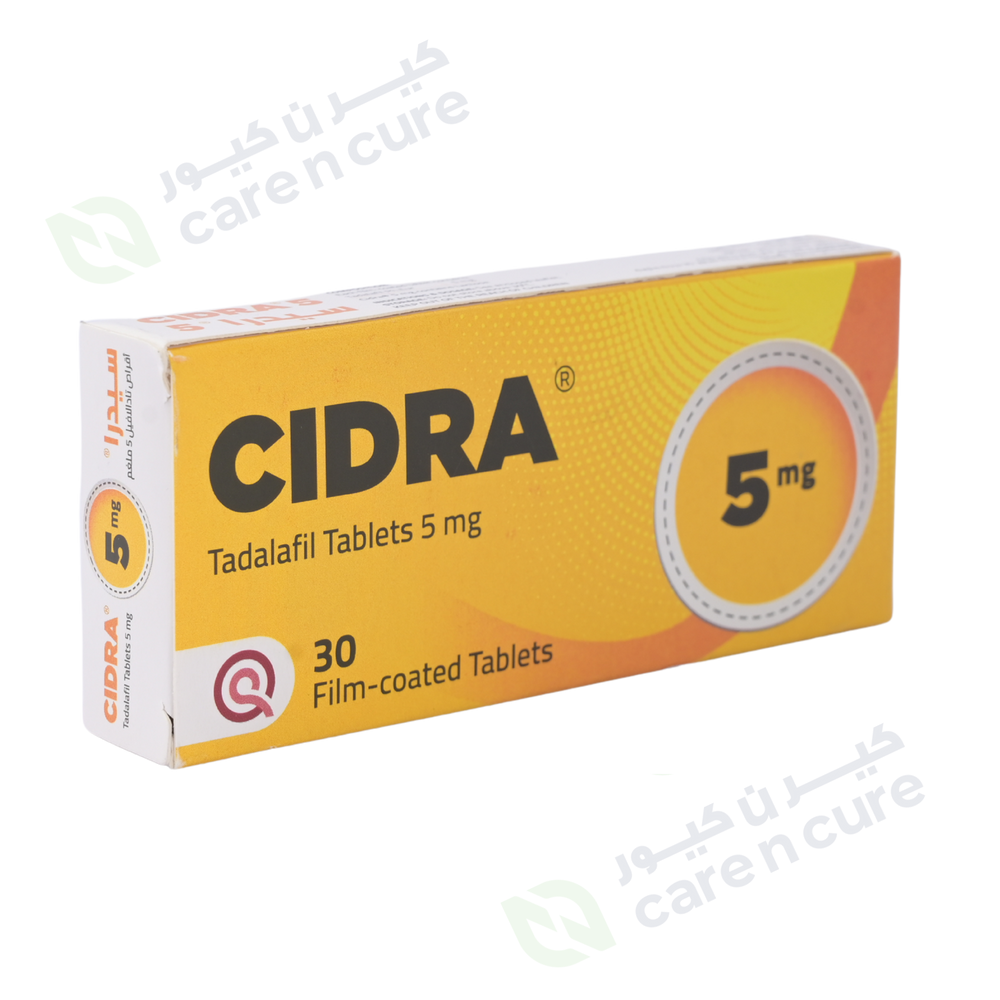 Cidra Tadalafil 5 mg Erectile Dysfunction Tablets (Original Prescription Is Mandatory Upon Delivery)