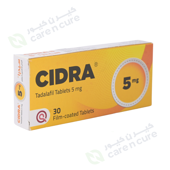 Cidra Tadalafil 5 mg Erectile Dysfunction Tablets (Original Prescription Is Mandatory Upon Delivery)
