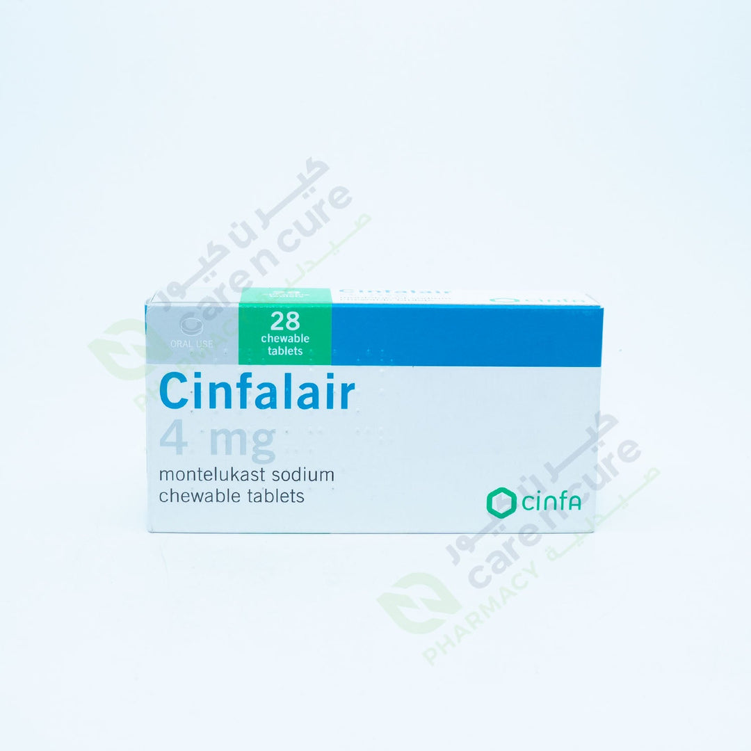 Cinfalair 4 Mg Chew Tab 28 Pieces Cinfalair 4 Mg Chew Tab 28 Pieces