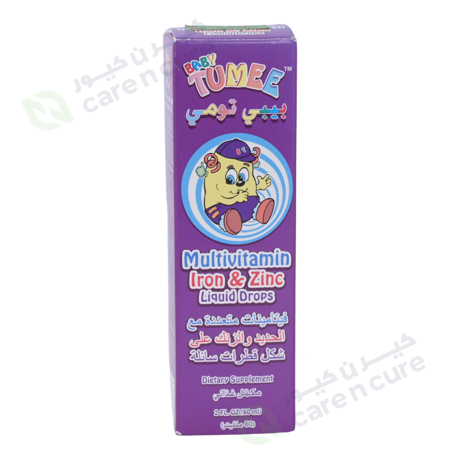 Baby Tumee Multi Vitamin Iron And Zinc Liquid Drops 60 ml