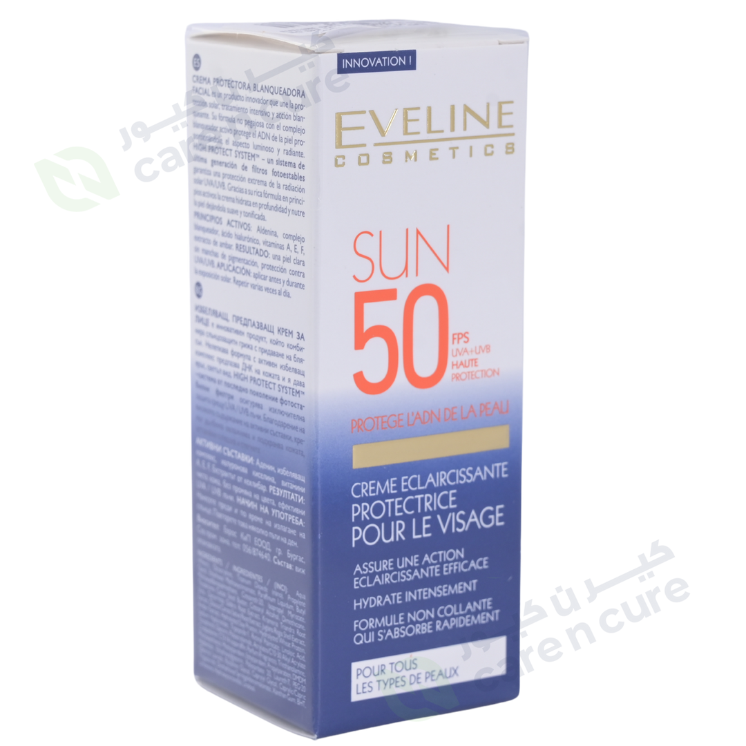Eveline SPF 50 Whitening Sun Protection Face Cream 50ml