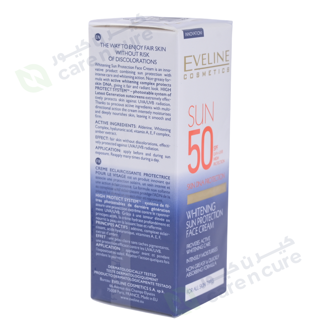 Eveline SPF 50 Whitening Sun Protection Face Cream 50ml