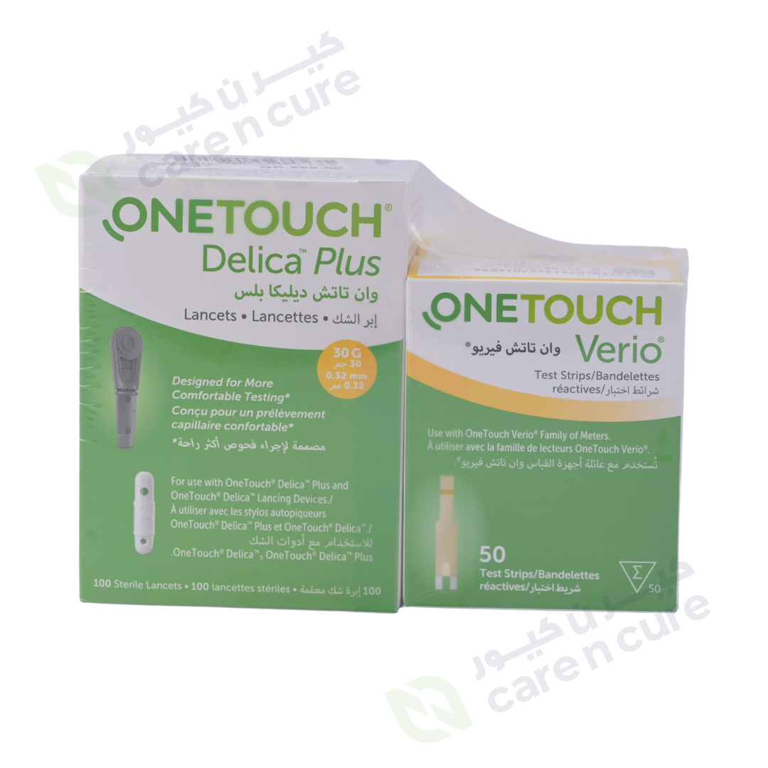 One Touch Verio Lancet + 2 Strips (Offer)
