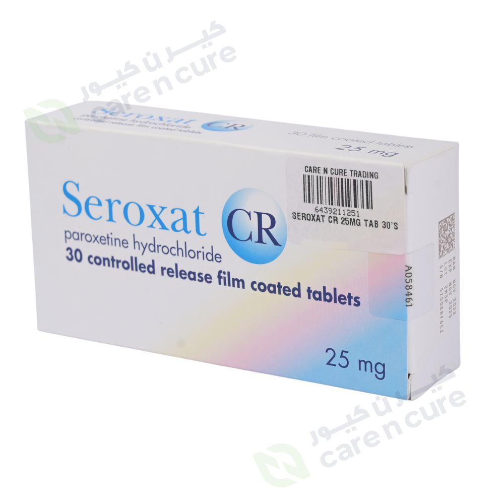 Seroxat Cr 25mg Tablets 30 Pieces (Original Prescription Is Mandatory Upon Delivery)