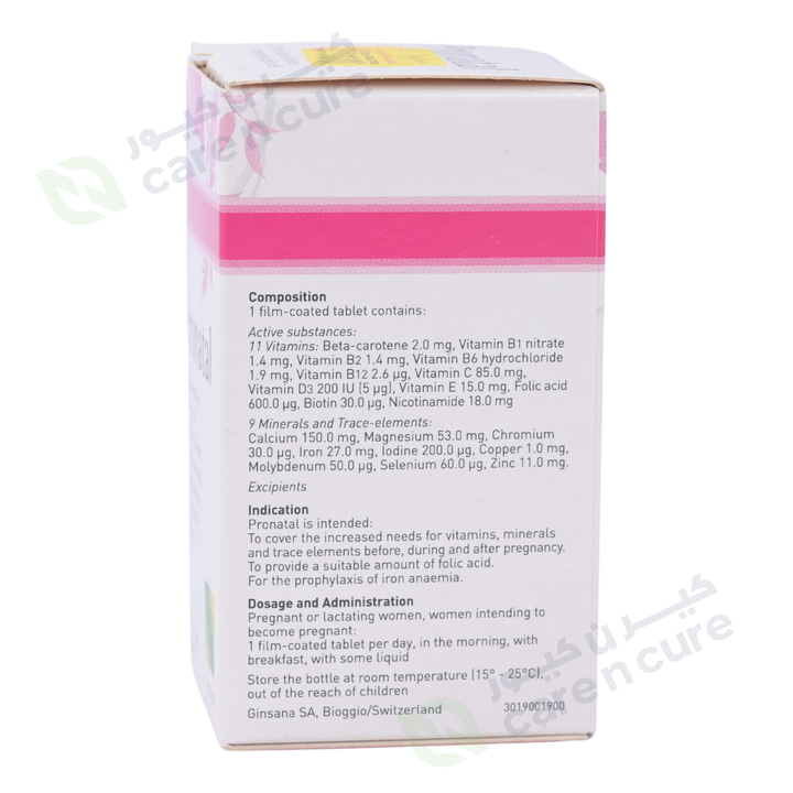 Ginsana Pronatal Fc Tablets 30 Pieces