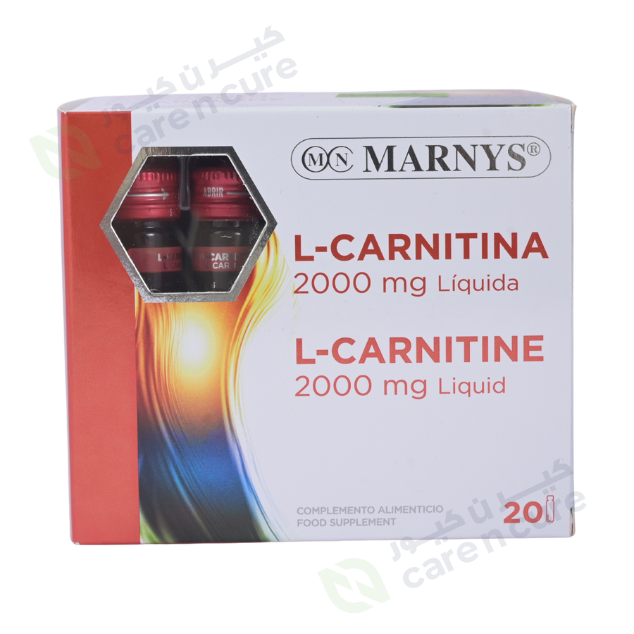Marnys L-Carnitine 2000 mg Liquid 11ml Vial 20 Vials