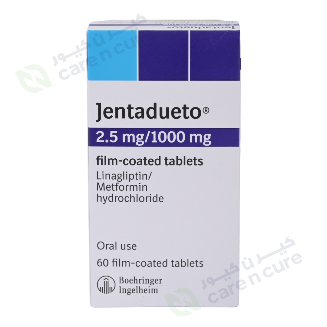 Jentadueto 2.5mg/1000 mg Fc Tablets 60 Pieces